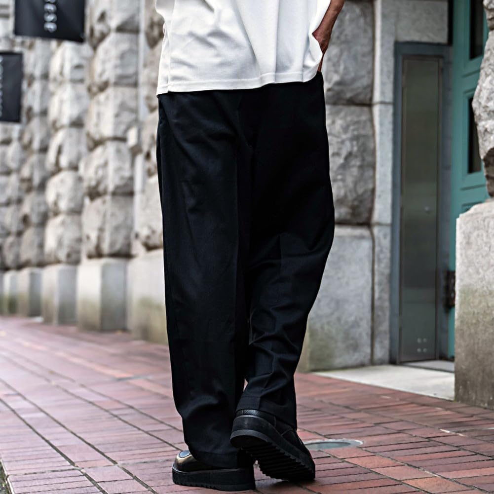 リメイク　スーパーワイド　イージー　スラックス　パンツ　カシミヤ　ネイビー リメイク スーパーワイド イージー スラックス パンツ カシミヤ